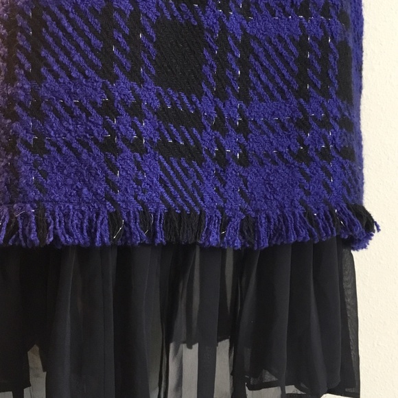 Elise sweater tweed tunic ruffle dress - Picture 4 of 8